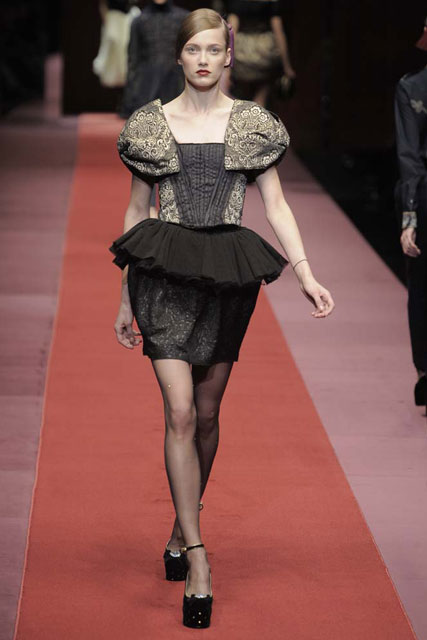 D&G A/W 2009, Milan fashion week, catwalk show, Marie Claire