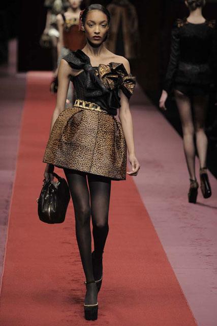 D&G A/W 2009, Milan fashion week, catwalk show, Marie Claire
