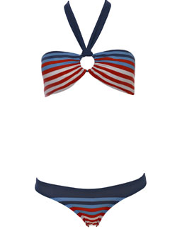 Speedo Nautic Halter Bandeau Bikini Top