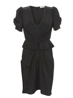 Whistles Drape Front Peplum Dress