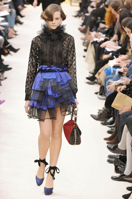 Louis Vuitton A/W 2009, Paris fashion week, catwalk show, Marie Claire