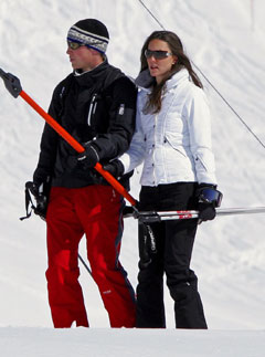Prince William and Kate Middleton, ski holiday, news, Marie Claire