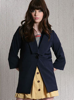 Dahlia Loose Cropped Sleeve Tailored Jacket