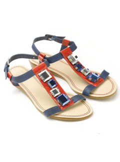 Accessorize Becca red sandals