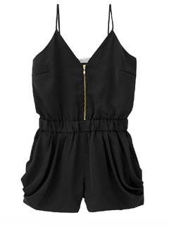 Uniqlo black playsuit