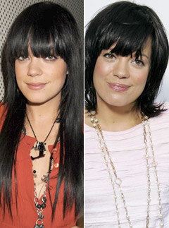 Lily Allen, 10 best celebrity hair makeovers, hair gallery, marie claire