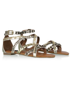 Steven by Steve Madden gold gladiator sandals