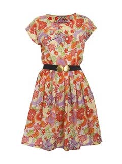 A|Wear carousel full skirt printed dress