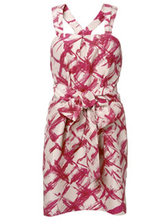 Whistles Brushstrokes Print Dress