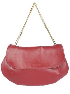 Sarah-Jane B pink chain clutch bag