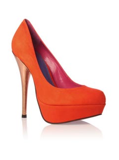 KG by Kurt Geiger Eleanor orange courts