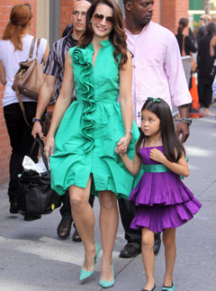 Kristin Davis with Lily - Celebrity News - Marie Claire