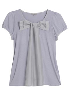 Jigsaw Cotton Silk Pussy Bow Top