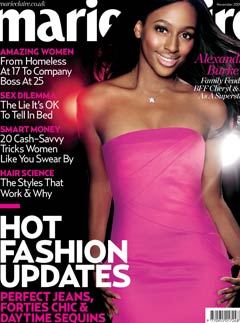 Novermber 2009 cover, Alexandra Burke