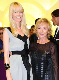 Claudia Schiffer and Alberta Ferretti - Celebrity News - Marie Claire