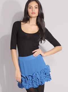 ASOS ruffle hem mini