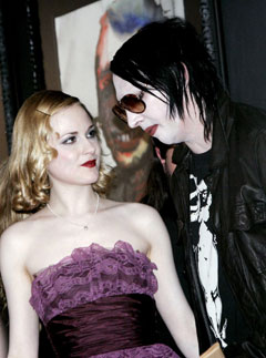 Evan Rachel Wood and Marilyn Manson - Celebnrity News - Marie Claire