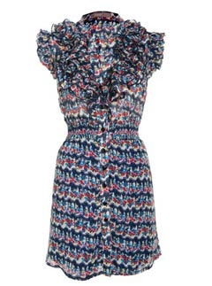 A Wear Riveria Floral Ruffle Dress