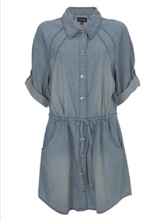 Warehouse oversized shirt dress