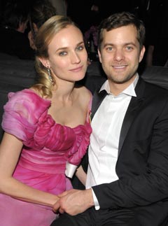 Diane Kruger and Joshua Jackson at the Golden Globes after-party