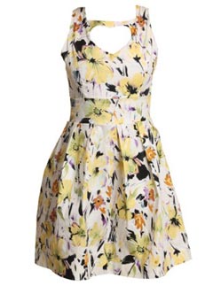 Boo Hoo heart cut-out dress