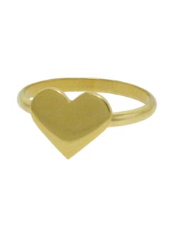 Blank heart tag ring at Kabiri