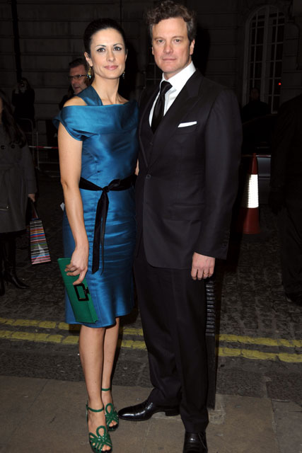 Colin Firth and Livia Giuggioli - A Single Man Premiere, London - Marie Claire