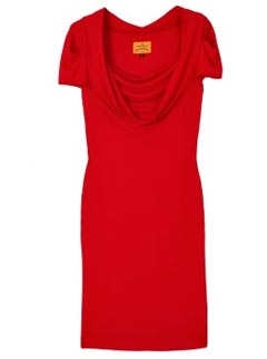 Vivienne Westwood Anglomania Red Scoop Dress