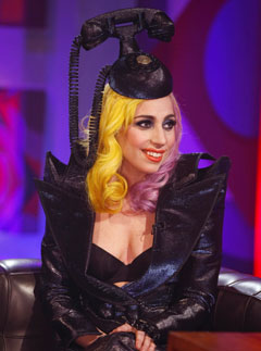 Lady Gaga on Jonathan Ross in telephone costumes - Fashion News - Marie Claire