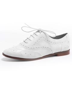 Dorothy Perkins Cream flat brogue shoes