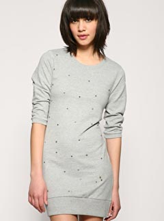 Vero Moda Studded Oversize Sweat Dress