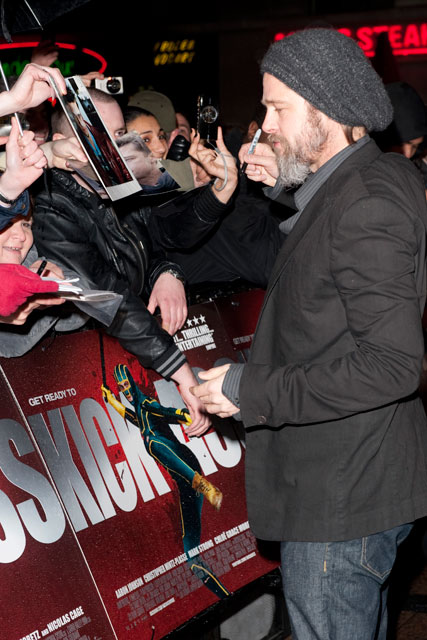 Brad Pitt at the Kick-Ass premiere, London - Celebrity News, red carpet - Marie Claire