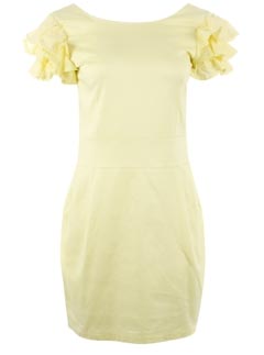 Missguided yellow shift dress