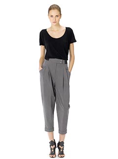 Whistles Elastic waist peg trousers