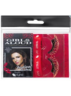 Cheryl Cole's festival false lashes
