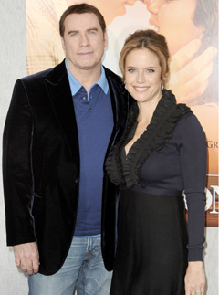 John Travolta and Kelly Preston - John Travolta's wife Kelly Preston pregnant at 47 - Celebrity News - Marie Claire