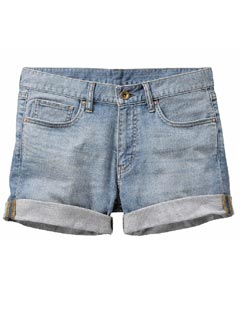 Uniqlo Blue boyfriend shorts