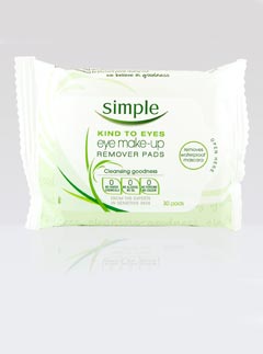 Simple Radiance Brightening Eye Make-Up Remover Pads
