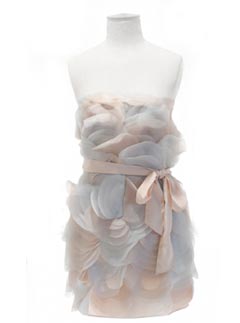 ASOS BLACK Organza Circle Petal Dress