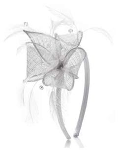 Accessorize Beaded Feather Spray fascinator