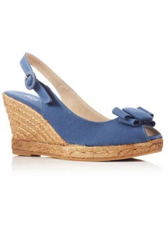 KG by Kurt Geiger blue wedges