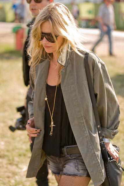 Kate Moss at Glastonbury Festival 2010
