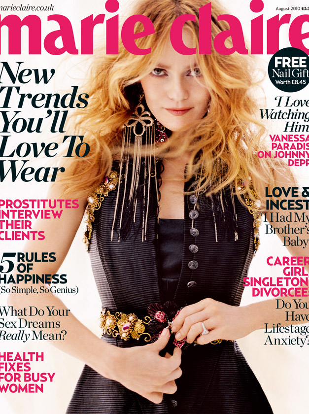 August 2010 Cover, Vanessa Paradis