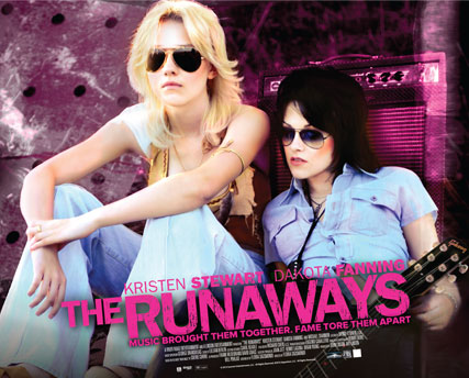 The Runaways poster - Kristen Stewart - Dakota Fanning - Twilight - Eclipse - Celebrity News - Marie Claire