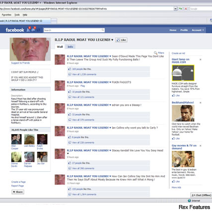RIP Raoul Moat Facebook page - Features news, Marie Claire
