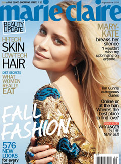 Mary-Kate tells Marie Claire: 'We were little monkey performers' - interview, actress, fashion, designer, upbringing, The Row, cover, US, magazine, news, Marie Claire