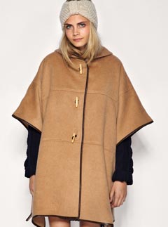 ASOS Contrast Trim Cape