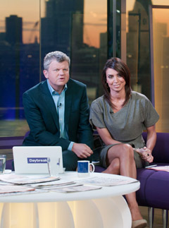 Adrian Chiles and Christine Bleakley on Daybreak