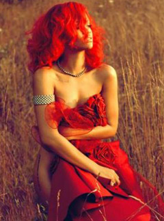 Rihanna goes topless in Diamond Ball photo shoot