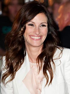 Julia Roberts at the London premiere of Eay Pray Love